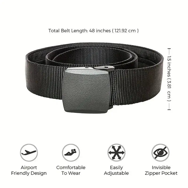Black Sports Belt for Men & Women