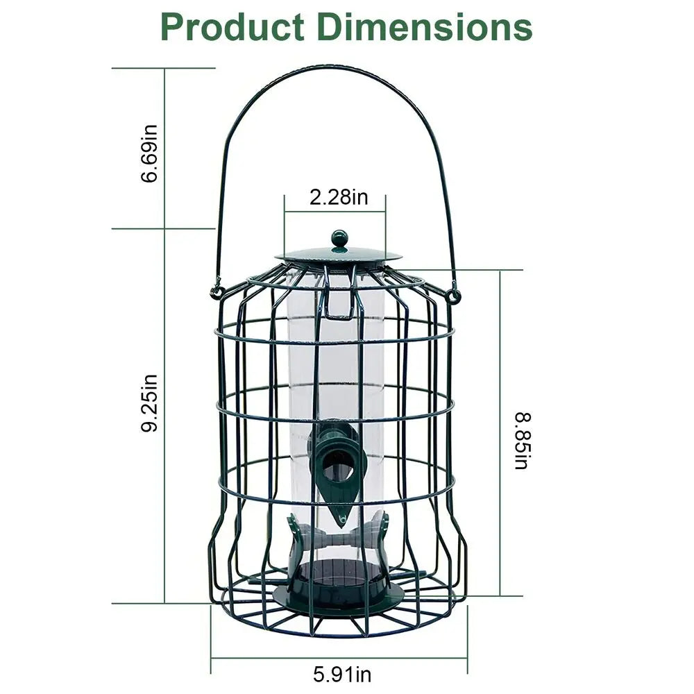 Bird Feeder Squirrel-Proof Chew-Proof Metal