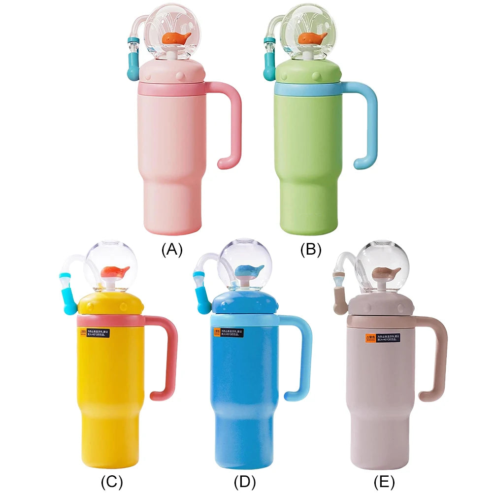 24oz Stainless Steel Whale Fountain Tumbler Cups