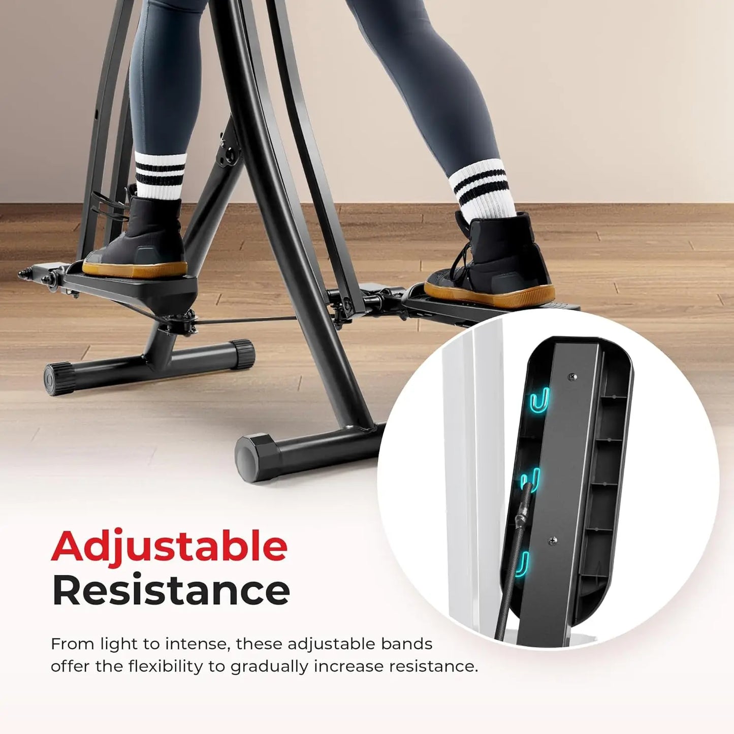 Smart Air Walk Elliptical, Foldable Glider Machine