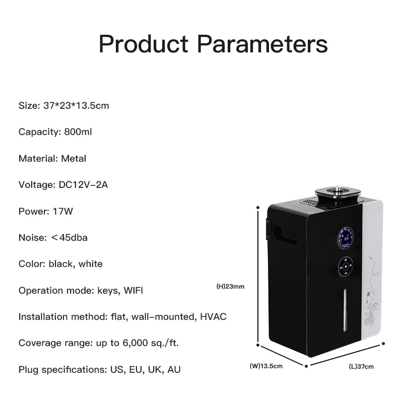 Commercial Aroma Diffuser Hotel Diffuser Fragrance Machine
