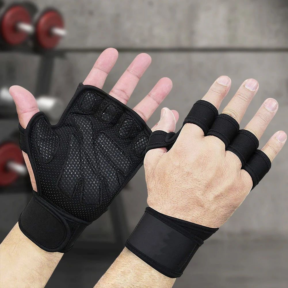 Weight Lifting Training Gloves with Wrist Support
