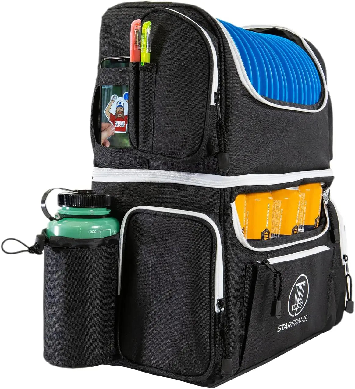 16-Disc Golf Bag Backpack With Cooler