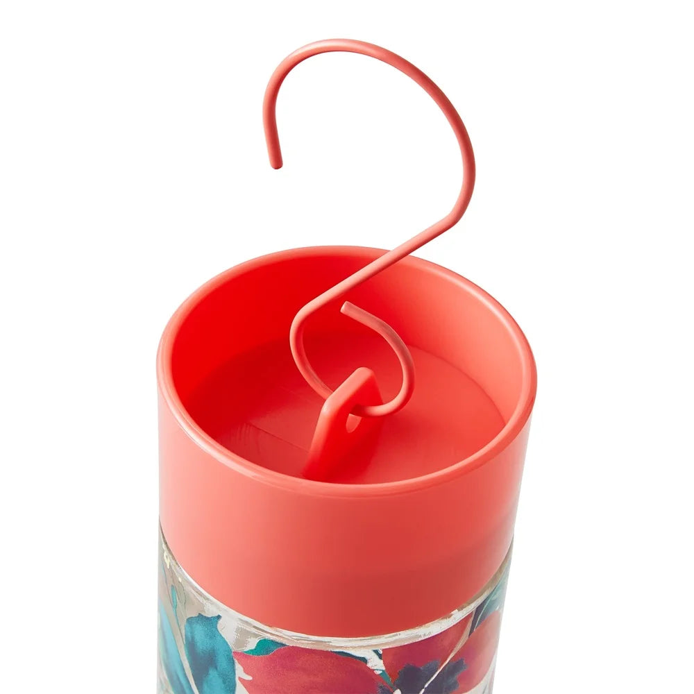 Glass Hummingbird Feeder with Ant Moat