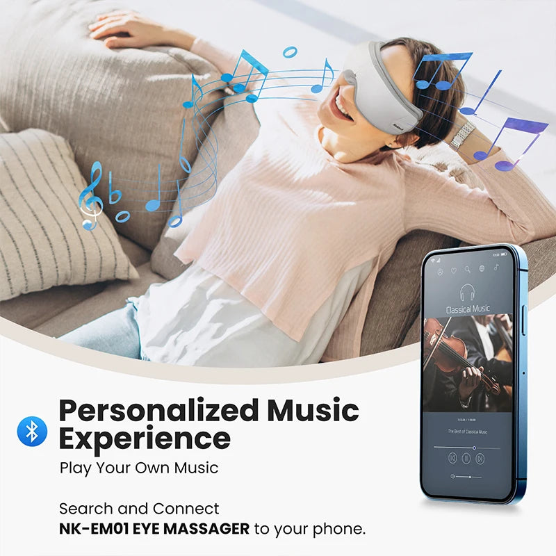Bluetooth Eye Mask for Sleep Aid Relaxation
