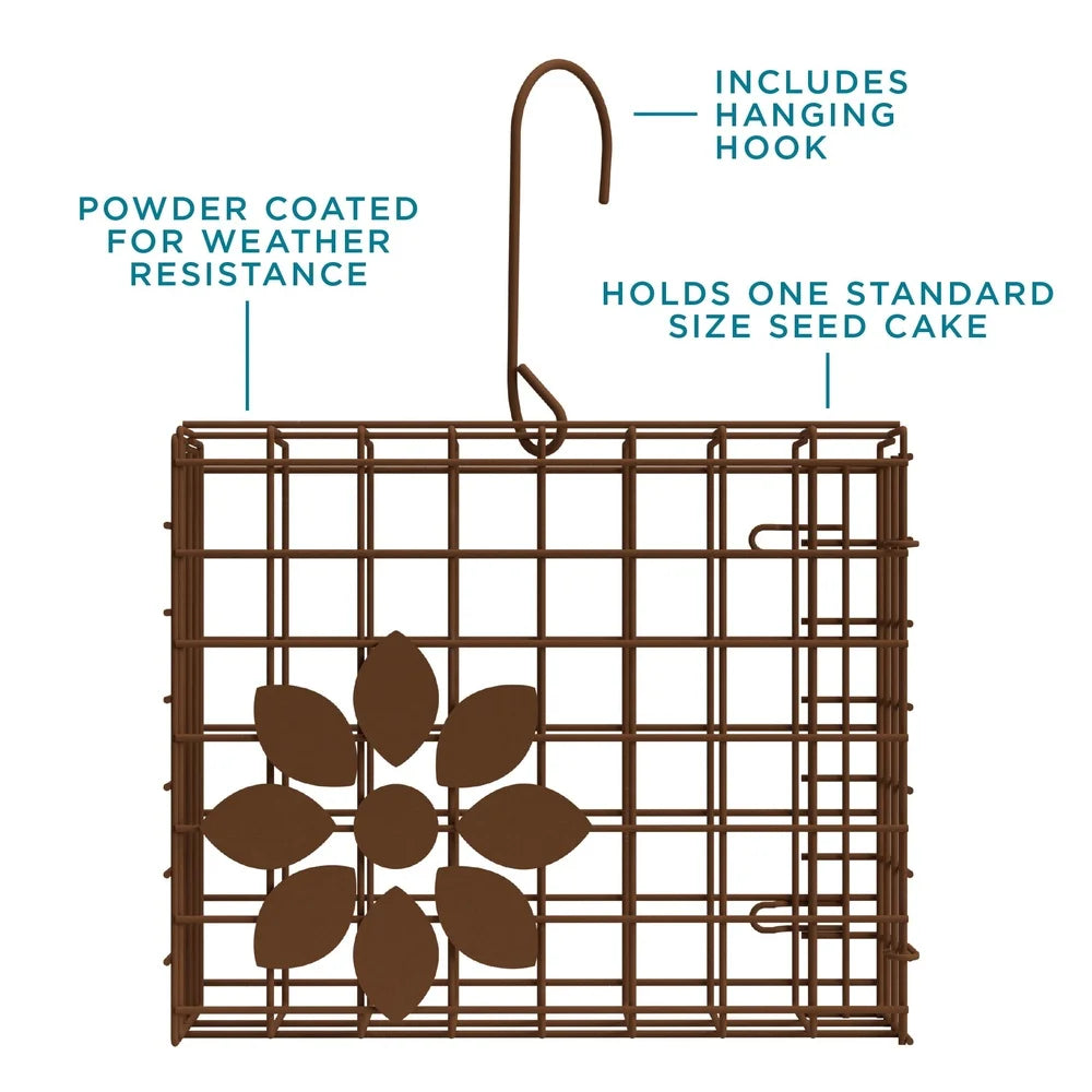 2 Pack Seed Cake Basket Wild Bird Feeder