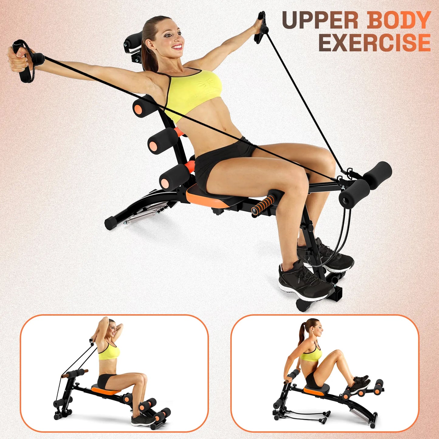 Six-In-One Multifunctional Ad Abdominal Machine
