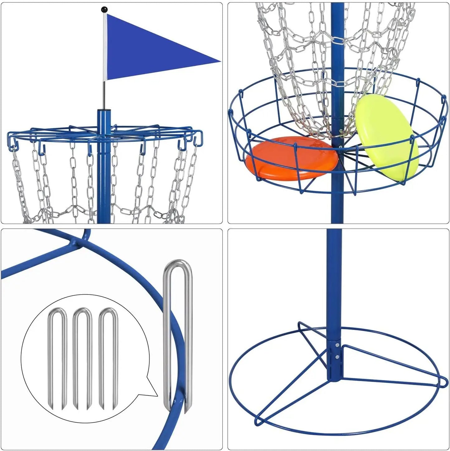 Portable Disc Golf Basket, Disc Golf Practice
