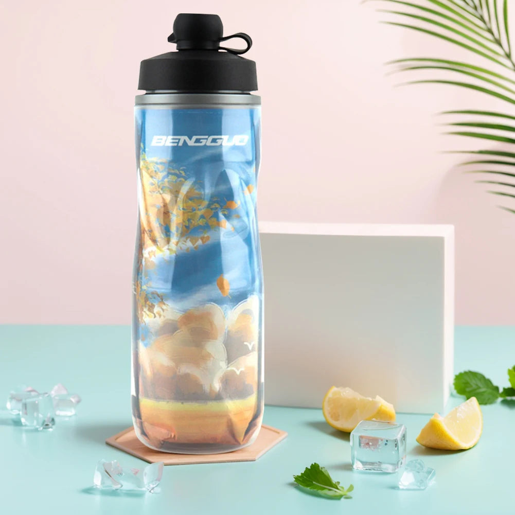 610ml Insulated Bike Water Bottle Leak-Proof