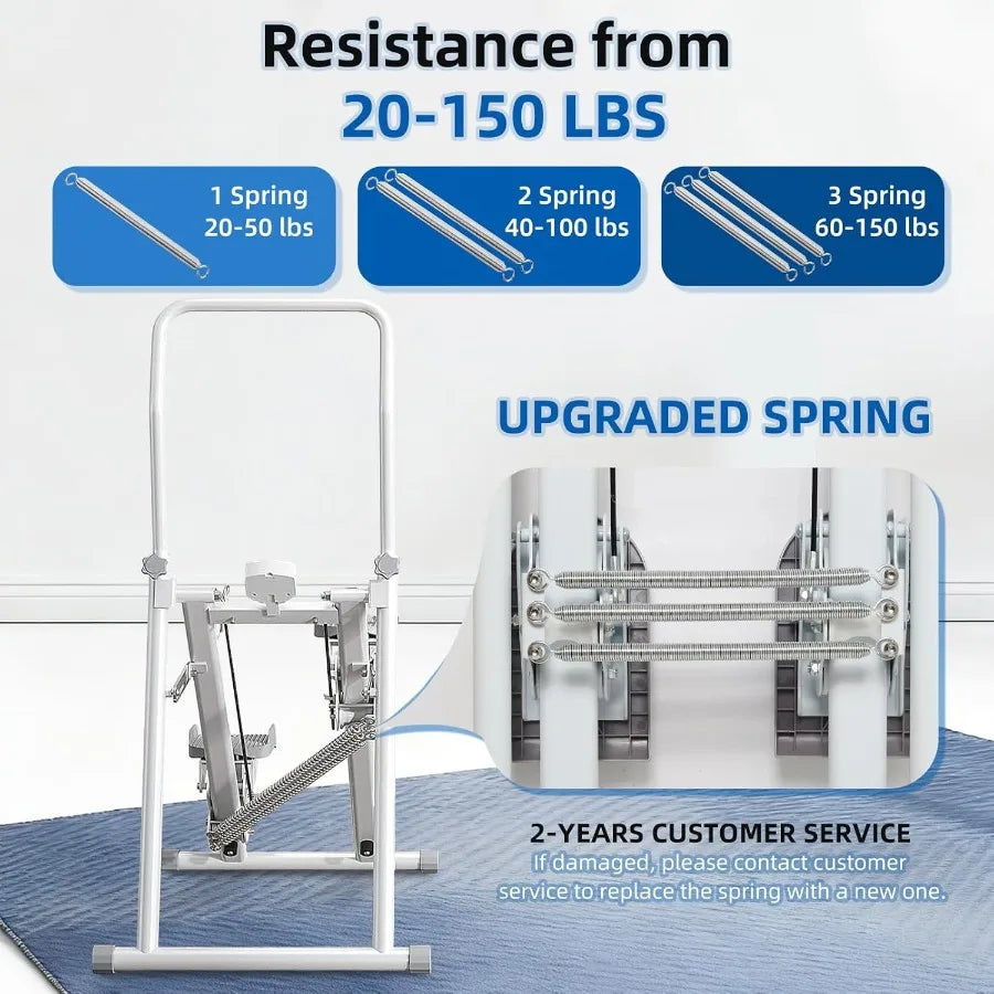 Compact Folding Stair Stepper with Adjustable Resistance