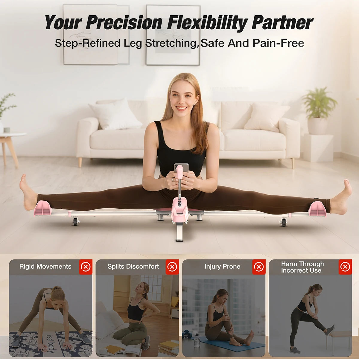 Single-legged Trainer Leg Stretcher Promoting Flexibility