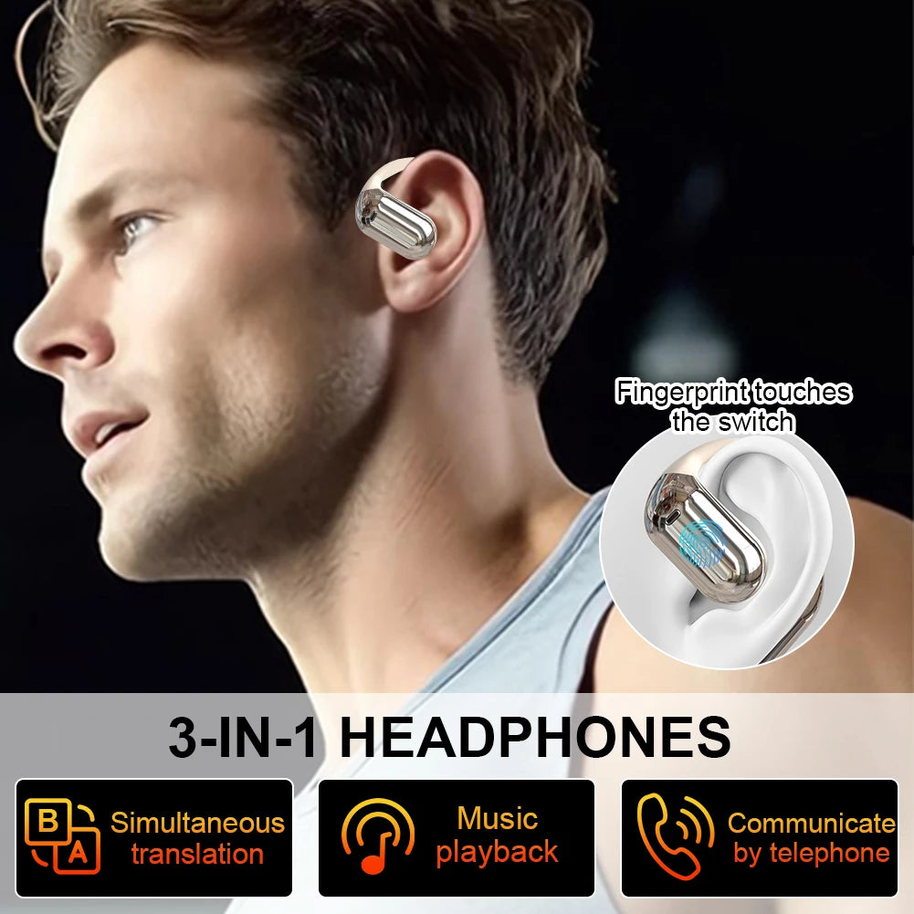 AI Translator Earbuds Real-Time Translators Headphones