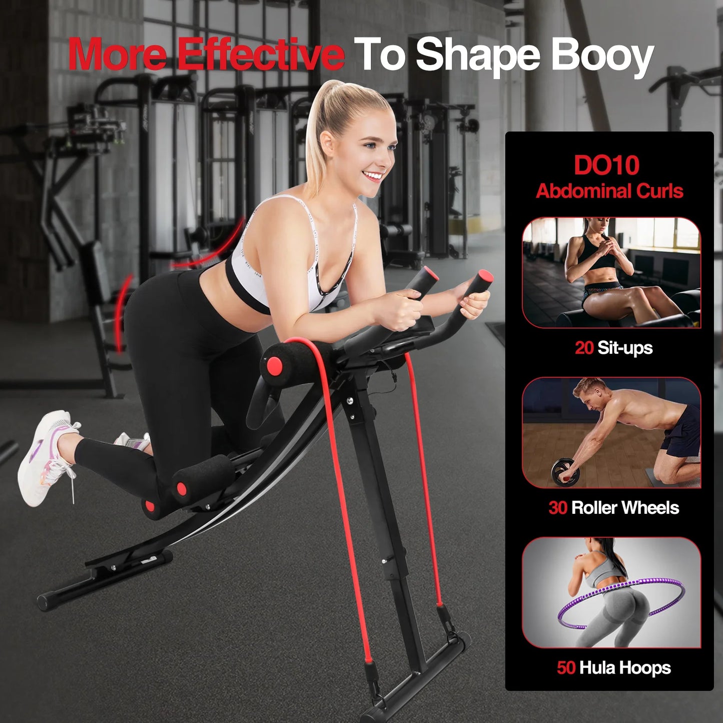 Foldable Core Ab Workout Equipment for Home