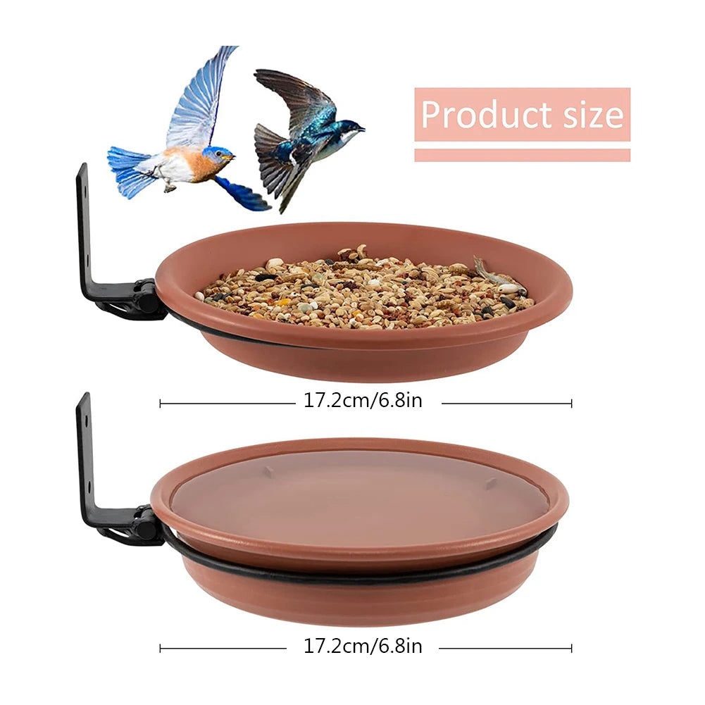 Bird Bath Tray Weatherproof Hanging Bird Feeder