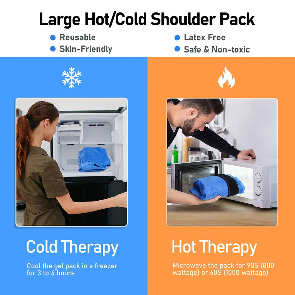 Shoulder Ice Pack Wrap, Hot Cold Therapy