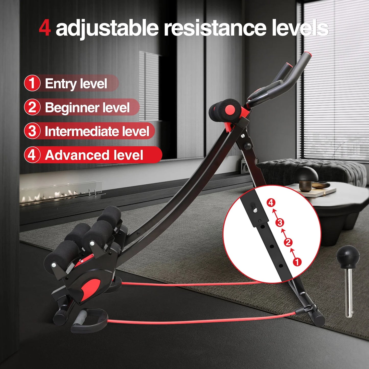 Dual Track Fitness Ab Machine Ab Cruncher