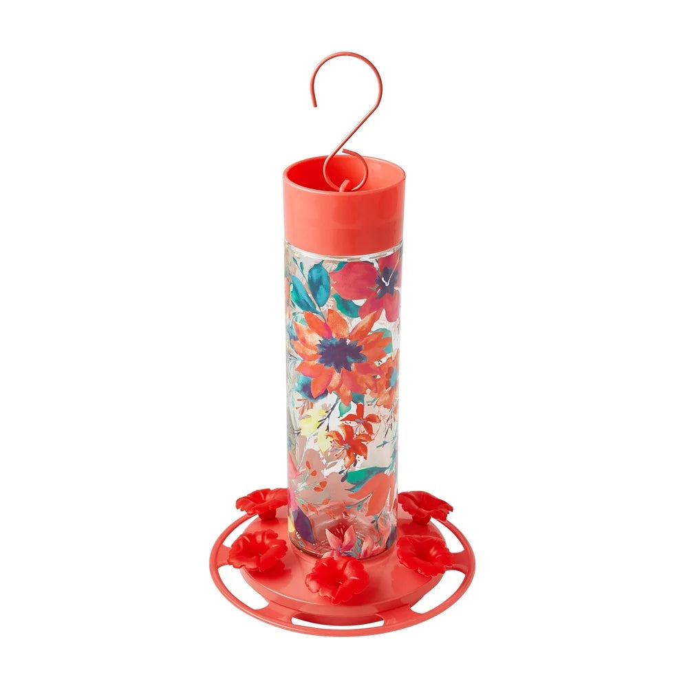 Glass Hummingbird Feeder with Ant Moat