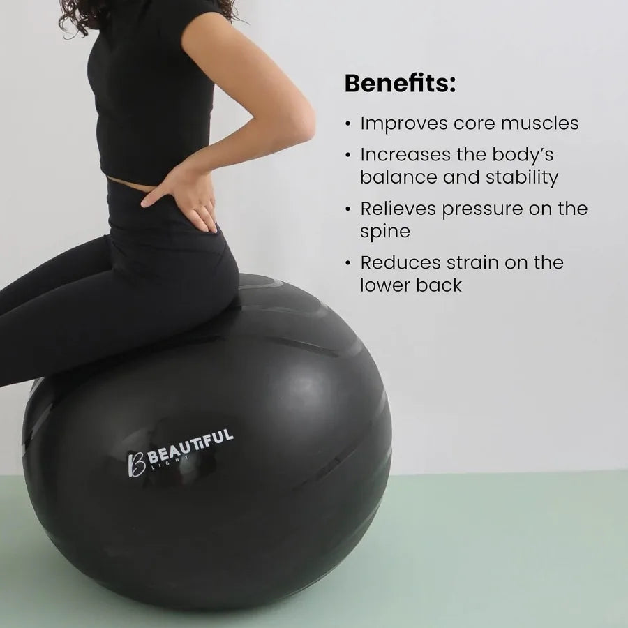 Extra thick and durable yoga ball antislip