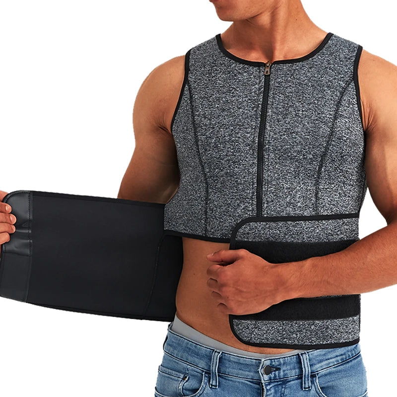 Men's Exercise Slimming Compression Fitness Training Vest