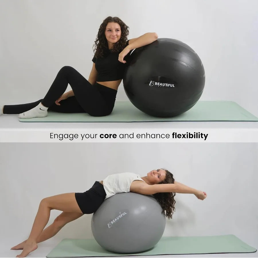 Extra thick and durable yoga ball antislip