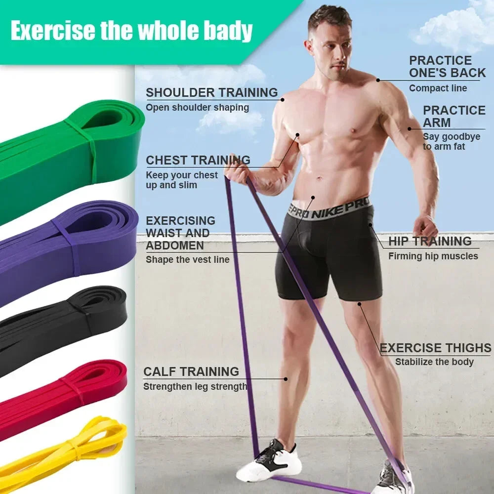 5~125lbs  Gym Resistance Bands Gym/Home Equipment