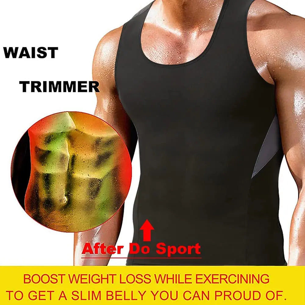 Men's Short Sleeve Sauna Shirt Sweat Suit