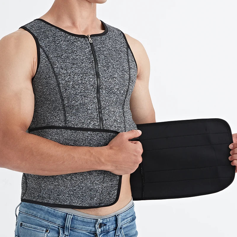Men's Exercise Slimming Compression Fitness Training Vest