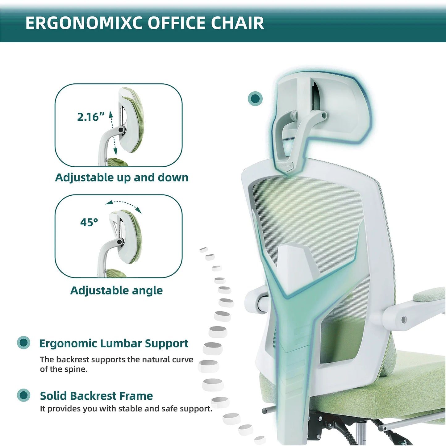 Ergonomic Reclining Living Room Rocking Gaming Chair