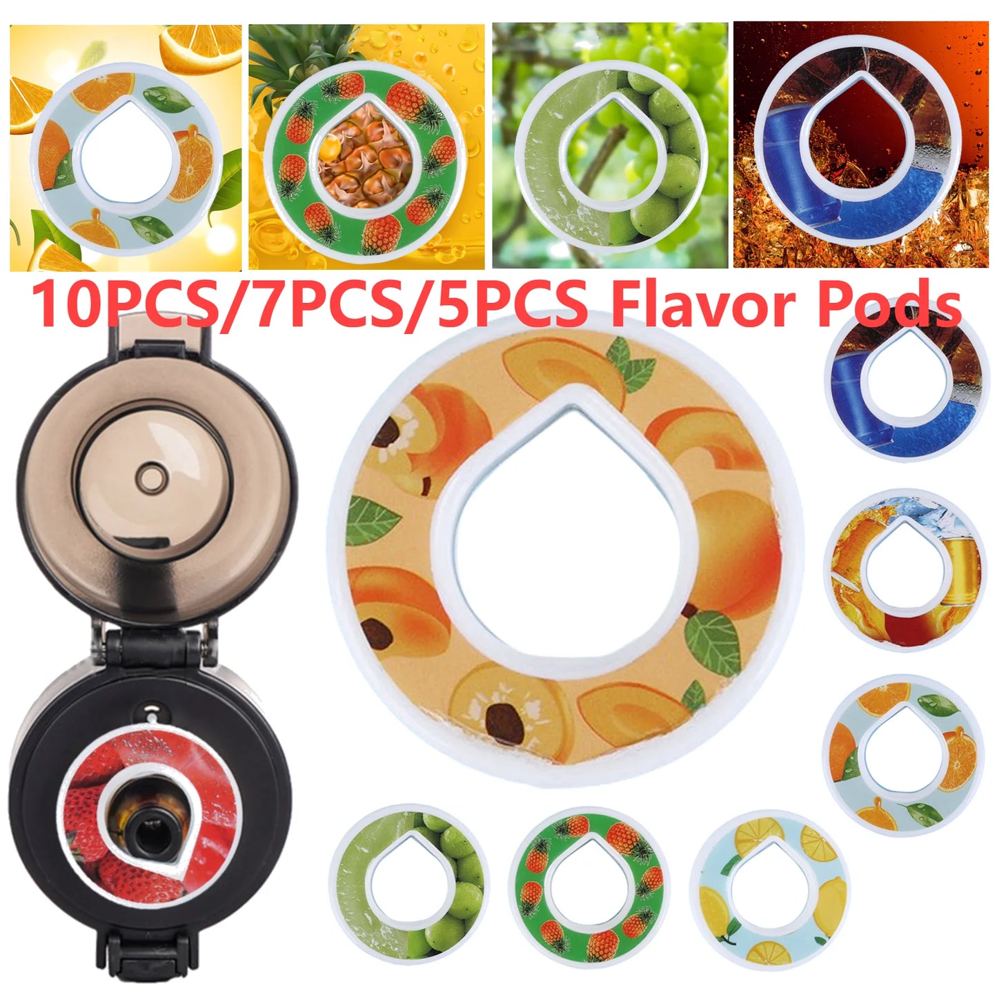 7PCS/10PCS Multi-flavor Water Cup Fragrance Ring