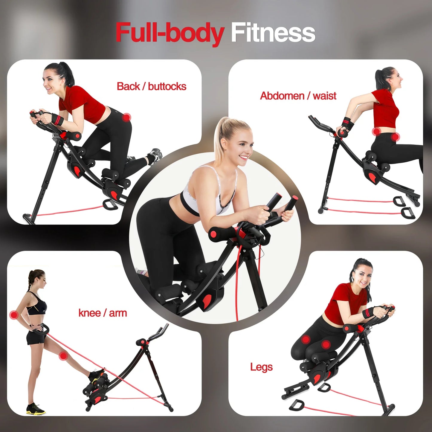 Dual Track Fitness Ab Machine Ab Cruncher