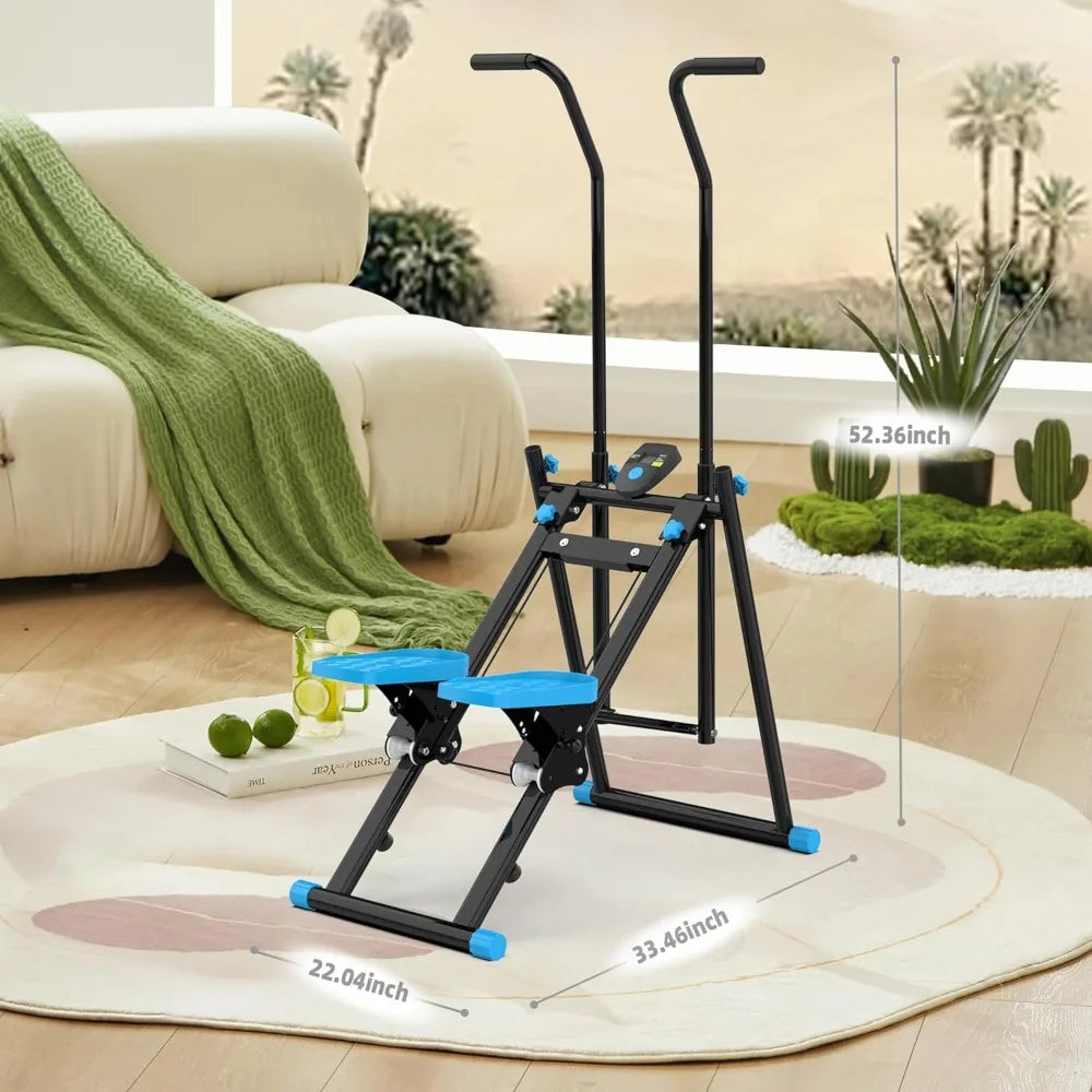 Compact Vertical Climber for Home Fitness: Foldable