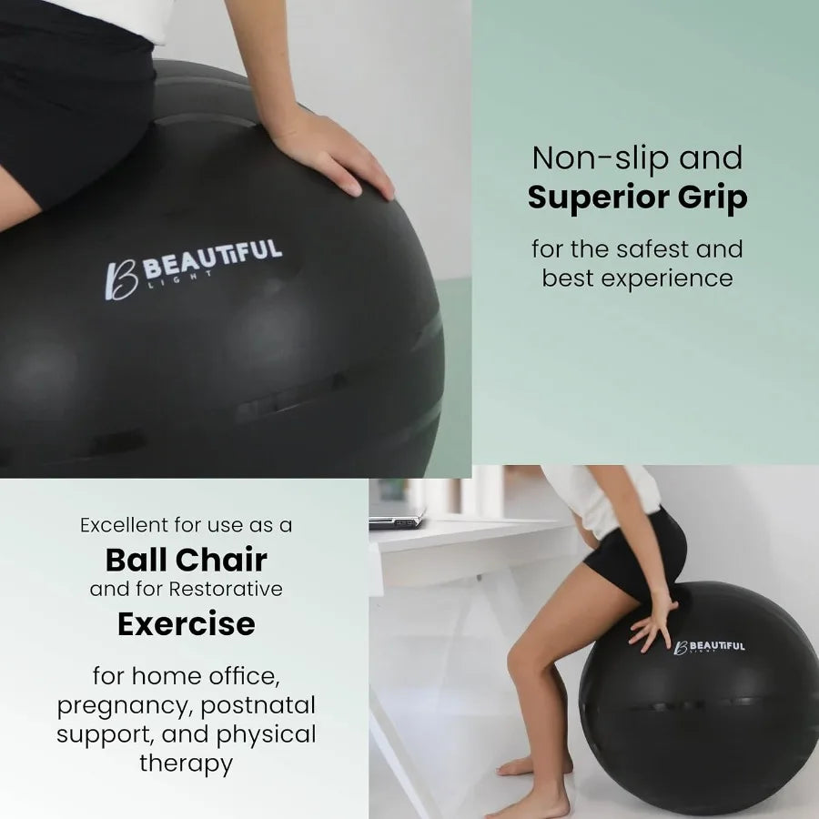 Extra thick and durable yoga ball antislip