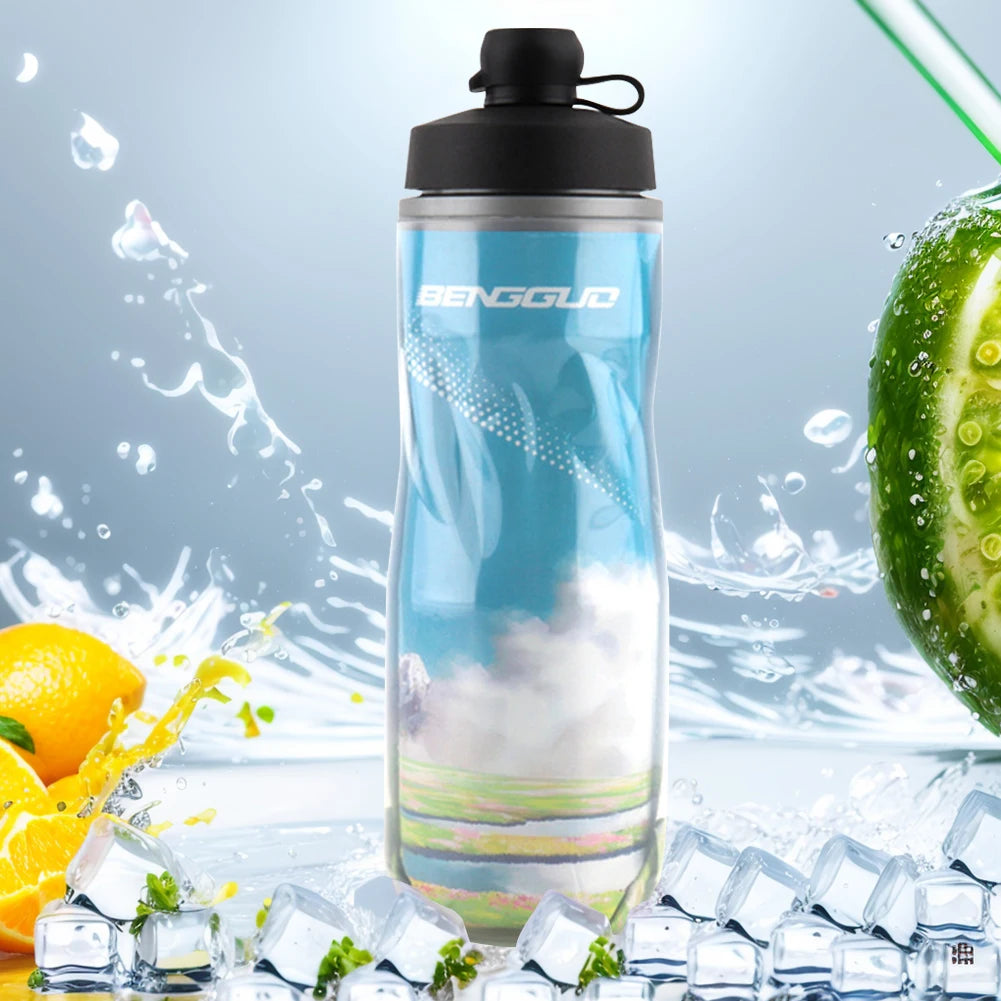 610ml Insulated Bike Water Bottle Leak-Proof