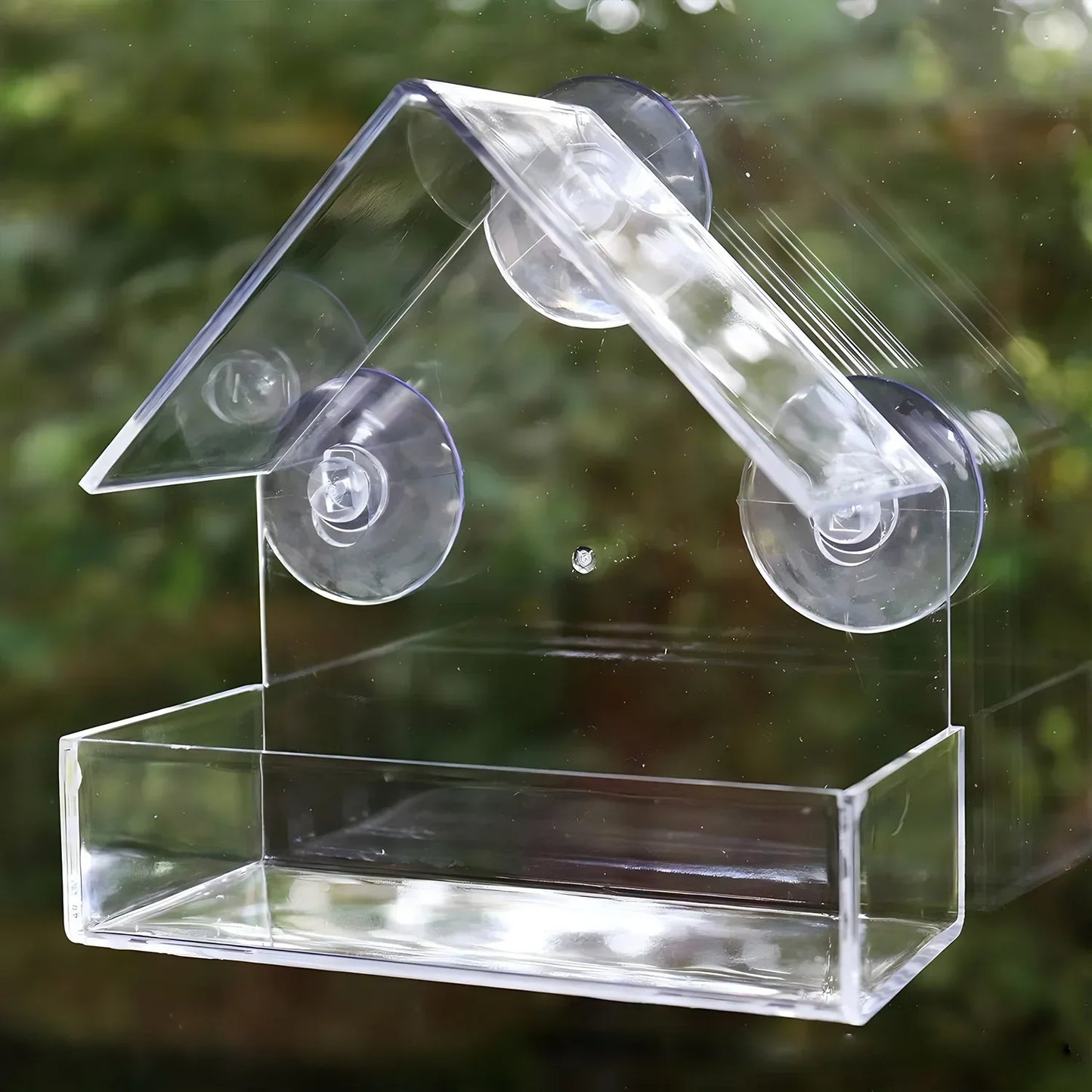 House Transparent Window Wild Bird Feeder Outdoor