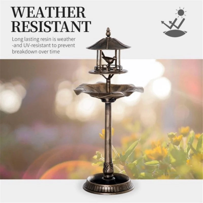 Feeding Bowl Food Bird Bath Water Feeder