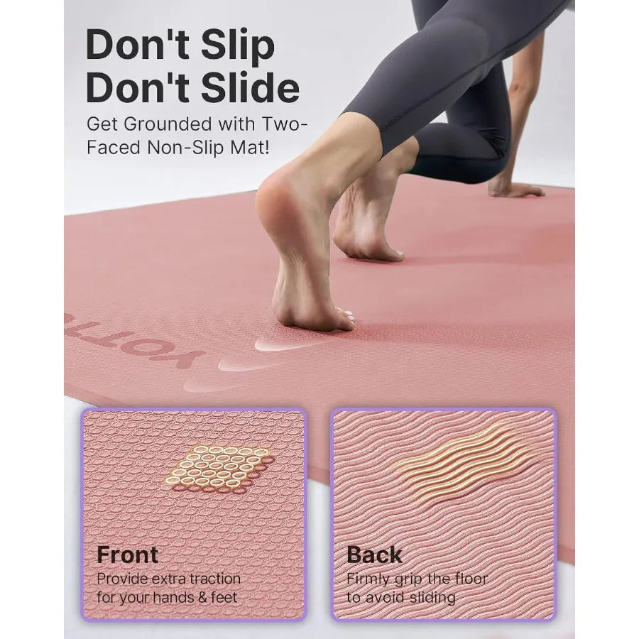 Large Yoga Mat Extra Wide Exercise Mat