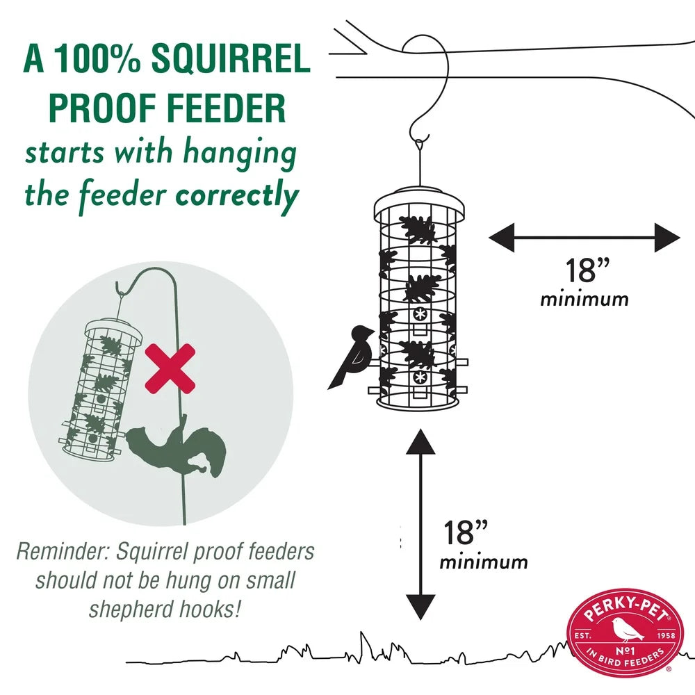 Wild Bird Feeder with Six Feeding Stations