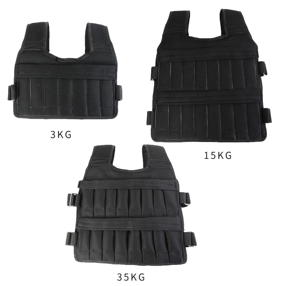 3/15/35kg Weighted Jacket Adjustable Workout Weight Jacket