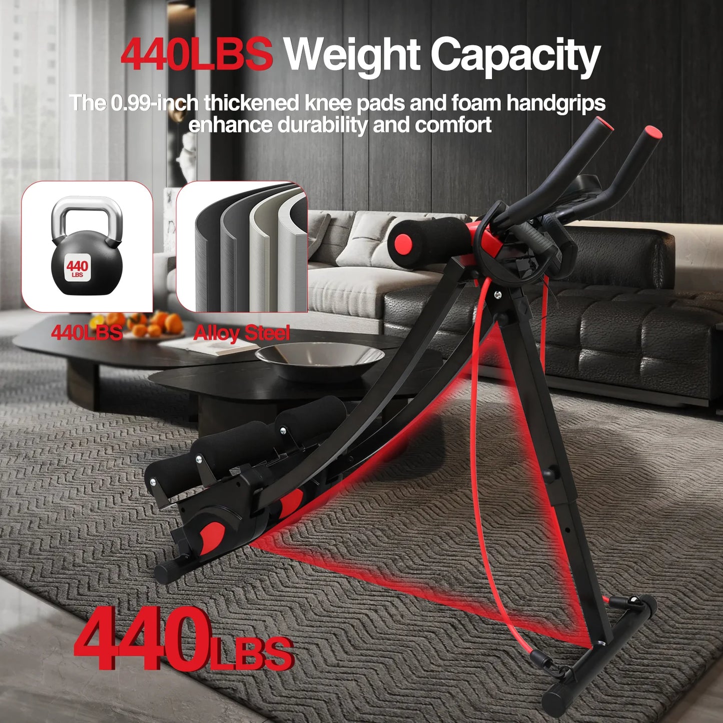 Dual Track Fitness Ab Machine Ab Cruncher