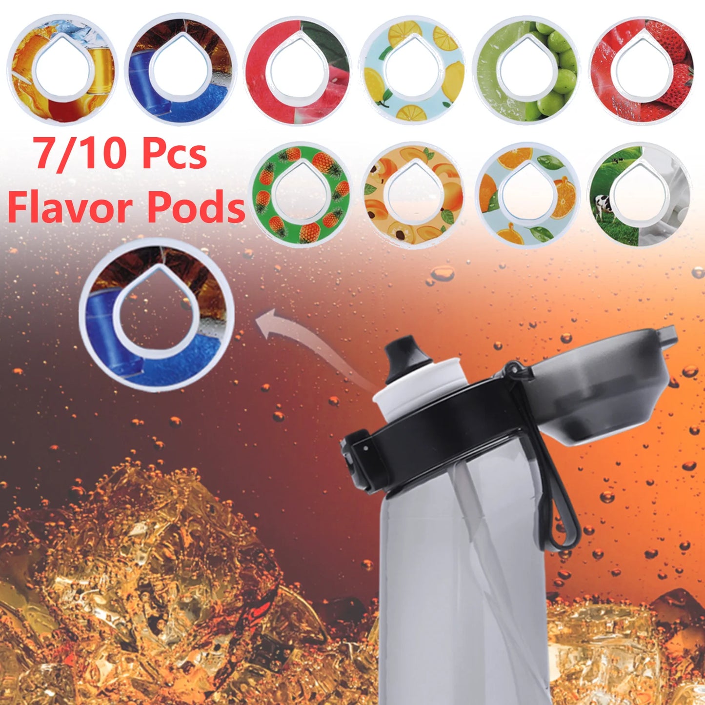 7PCS/10PCS Multi-flavor Water Cup Fragrance Ring