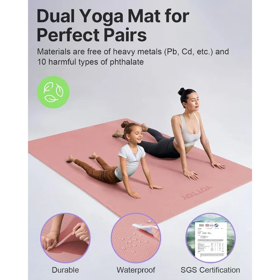 Large Yoga Mat Extra Wide Exercise Mat