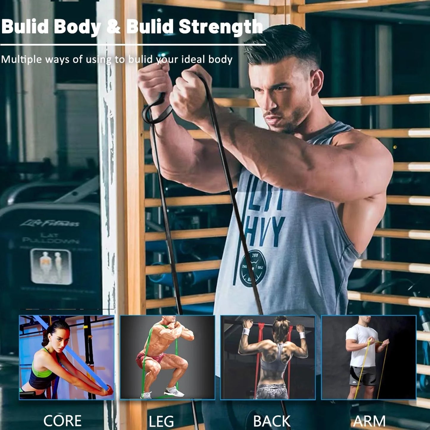 Resistance Bands, Pull Up Assist Bands - Workout