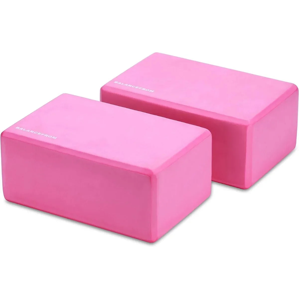 High Density Yoga Blocks, 9"x6"x4" Each, Pair