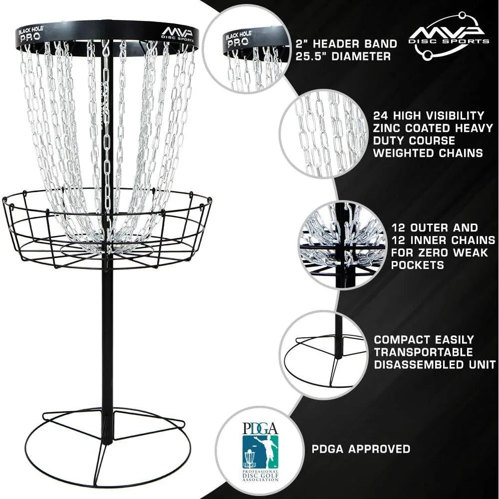 24 Chain Disc Golf Basket & Transit Bag