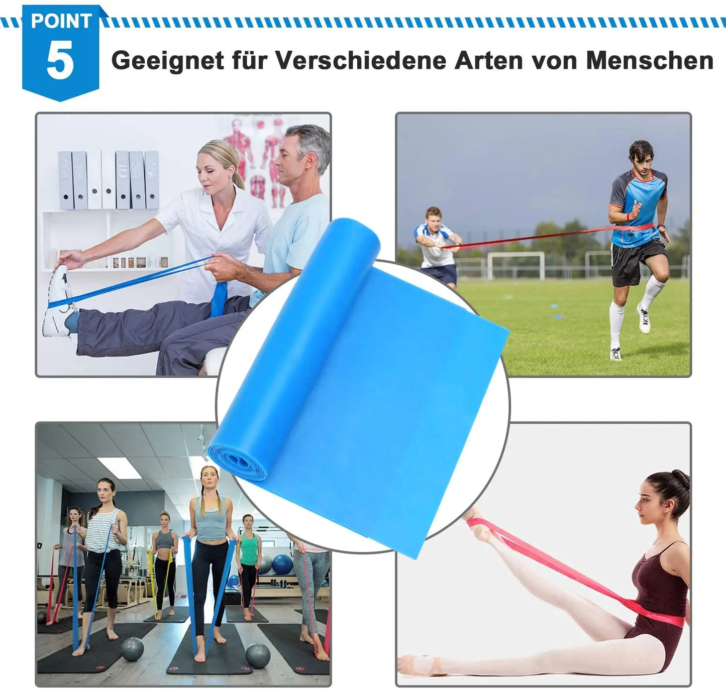 Elastic Fitness Bands 3Pcs Resistance Yoga Bands