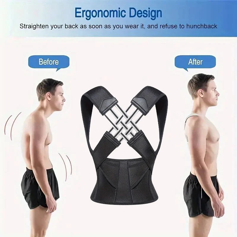Back Brace Posture Corrector Shoulder Straightener Adjustable