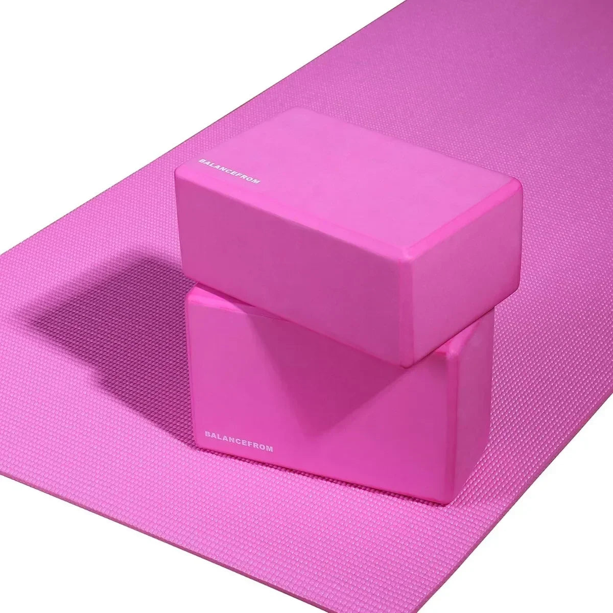 High Density Yoga Blocks, 9"x6"x4" Each, Pair