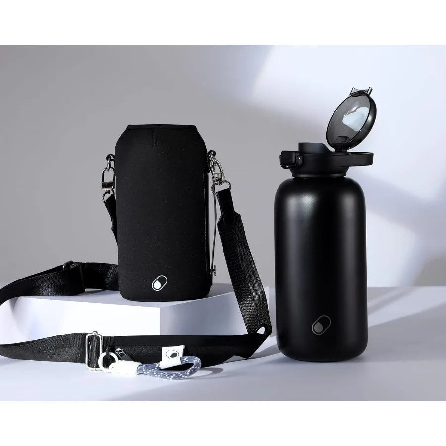 Half Gallon Insulated Water Bottle With Straw