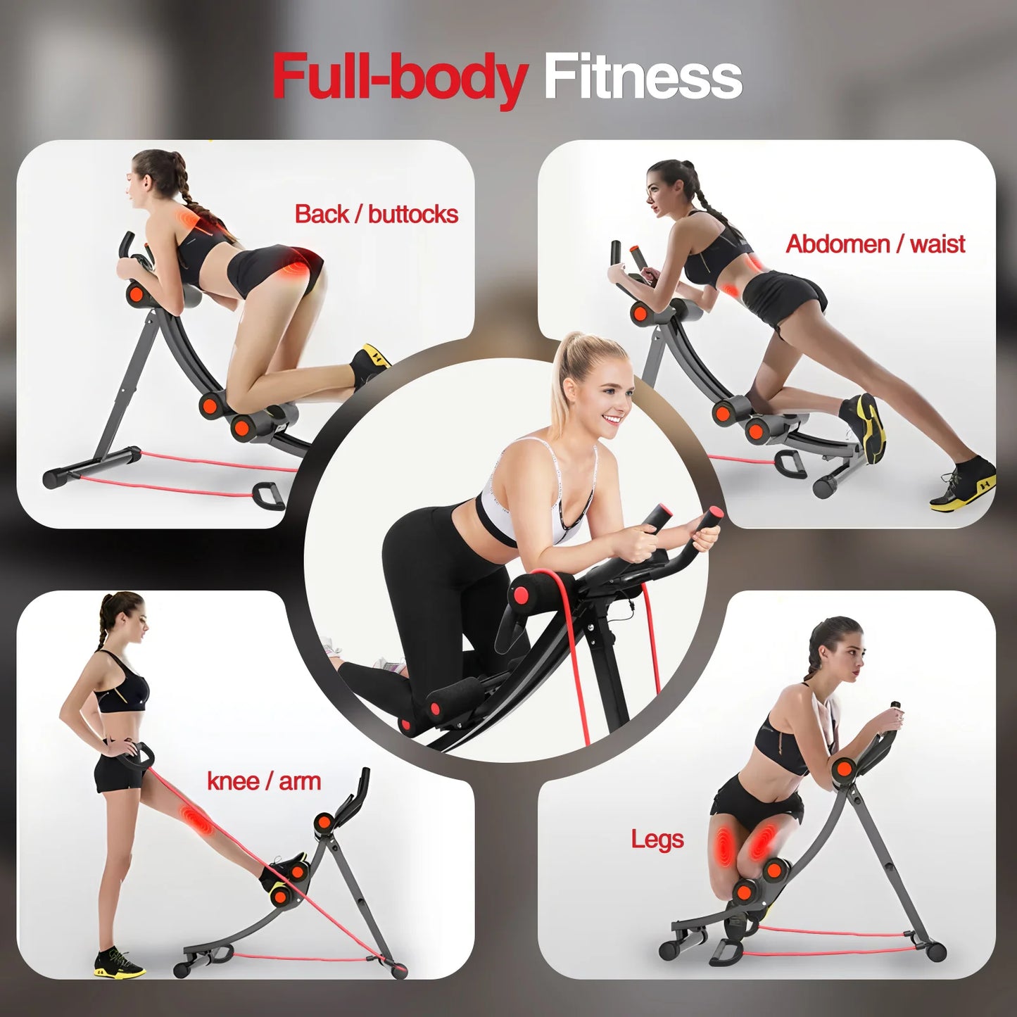 Foldable Core Ab Workout Equipment for Home