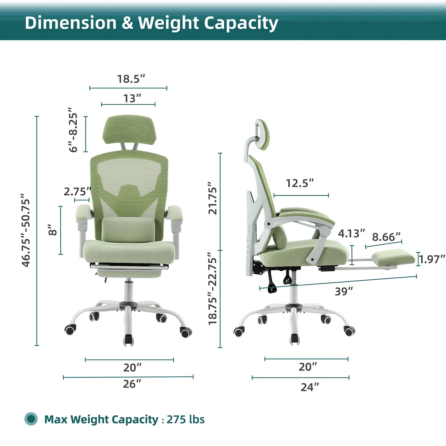 Ergonomic Reclining Living Room Rocking Gaming Chair